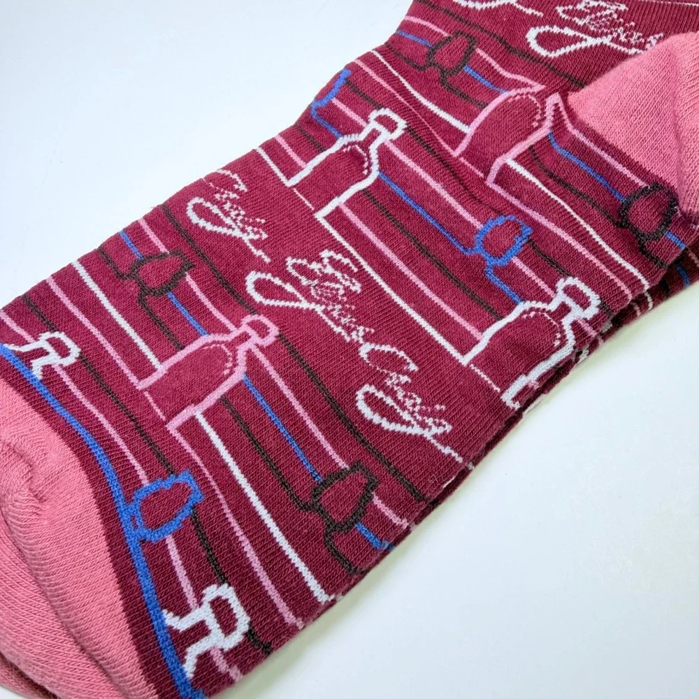 Elijah Craig The Father of Bourbon Maroon Novelty Dress Socks New in Damaged Box
